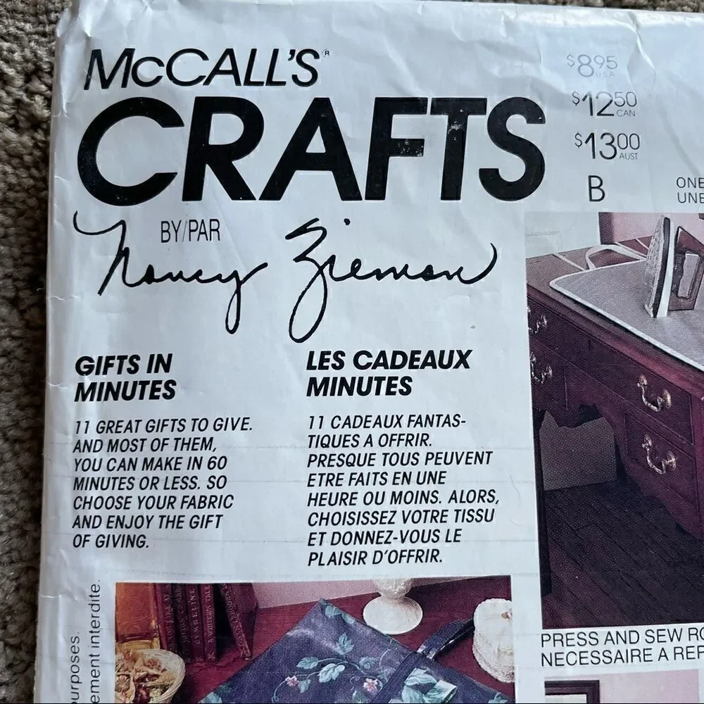 McCall’s Crafts Vintage Sewing Patterns for Household Gifts 791
